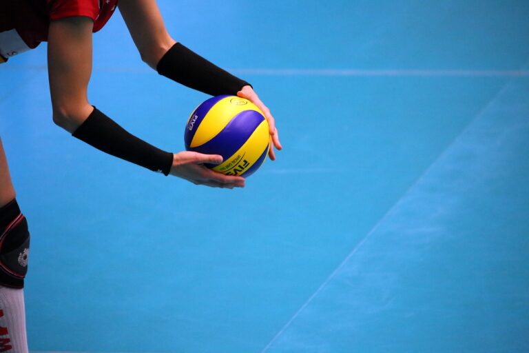 volleyball, ball, player