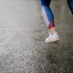 A Close-Up Shot of a Jogger's Legs