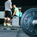 10 Lb Rogue Weight Plate Near People Gathered