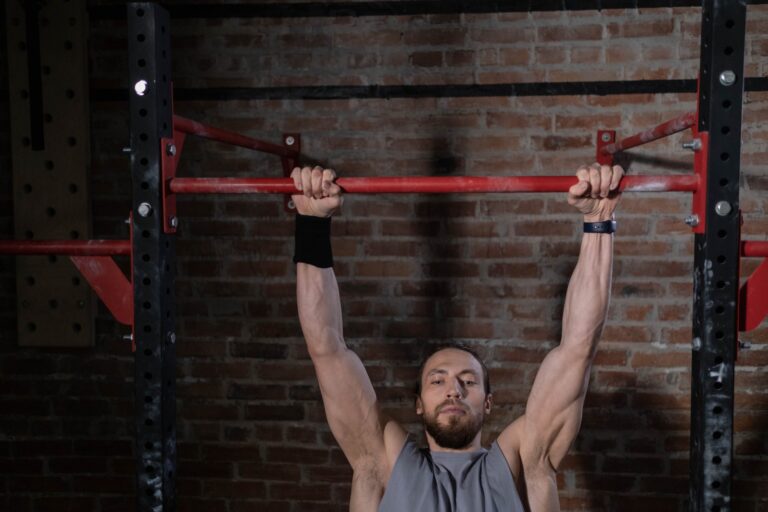 Man Doing Pull-Ups